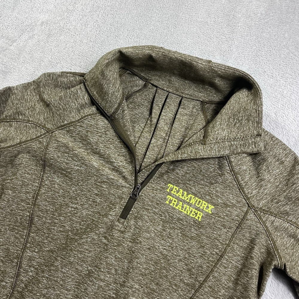 Lululemon Rush Hour Half Zip Running Jacquard Green Women's 6 Pullover Jacket